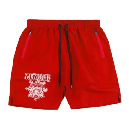 Glo Gang Almighty II Logo Red Trunks