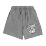 Glo Gang Sun Font Grey Shorts