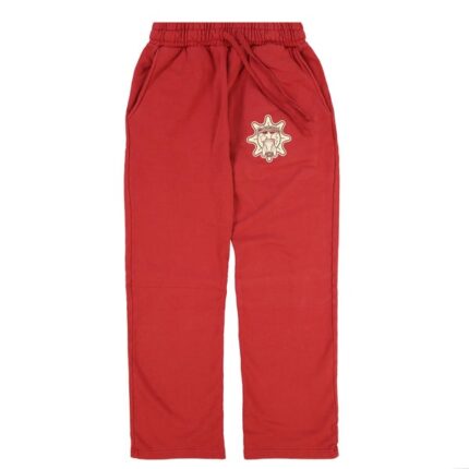 Almighty Glo Gang Straight Leg Sweatpants Red