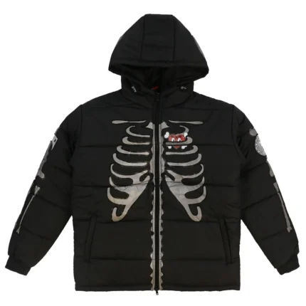 Glo Gang Skeleton Puffer Jacket